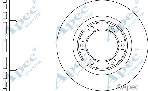 APEC BRAKING stabdžių diskas DSK2002